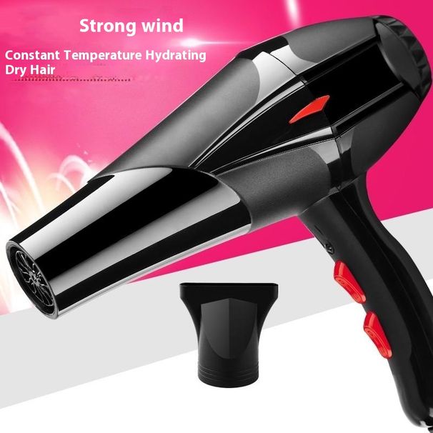 750W Compact Hair Dryer With Dual Nozzles (Concentrator & Diffuser) - Lightweight Travel Blow Dryer For Home & Hotels, 2 Heat/Cool Settings_voghion.com