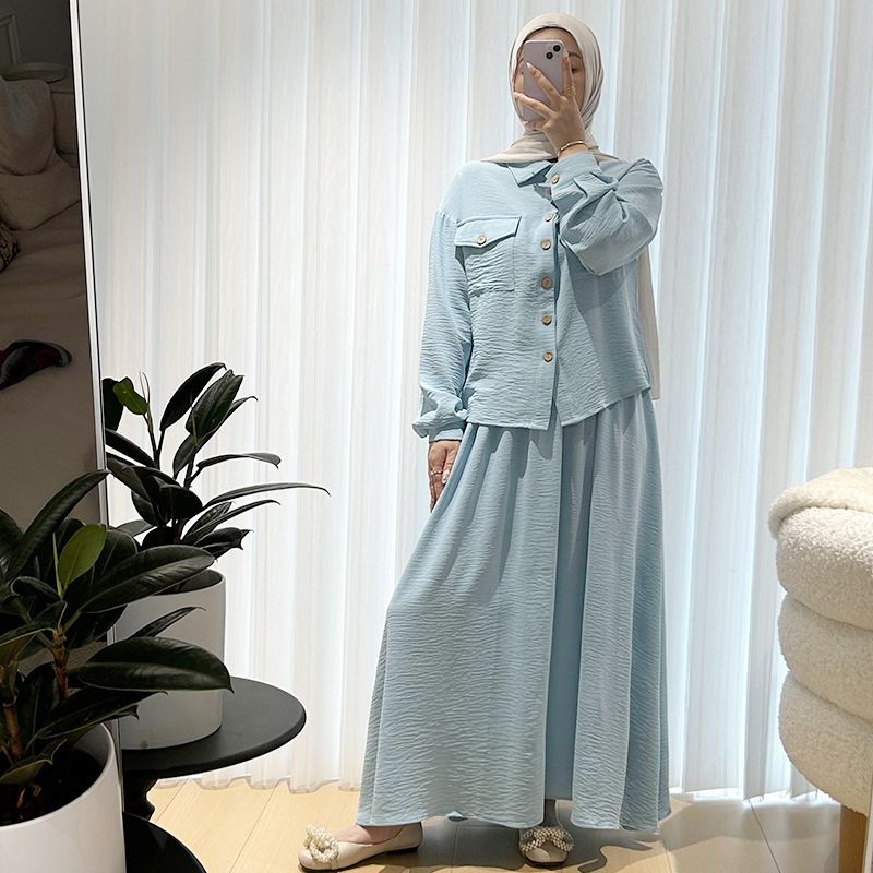 Women's New Abaya Muslim Elegant Dress Robe_voghion.com