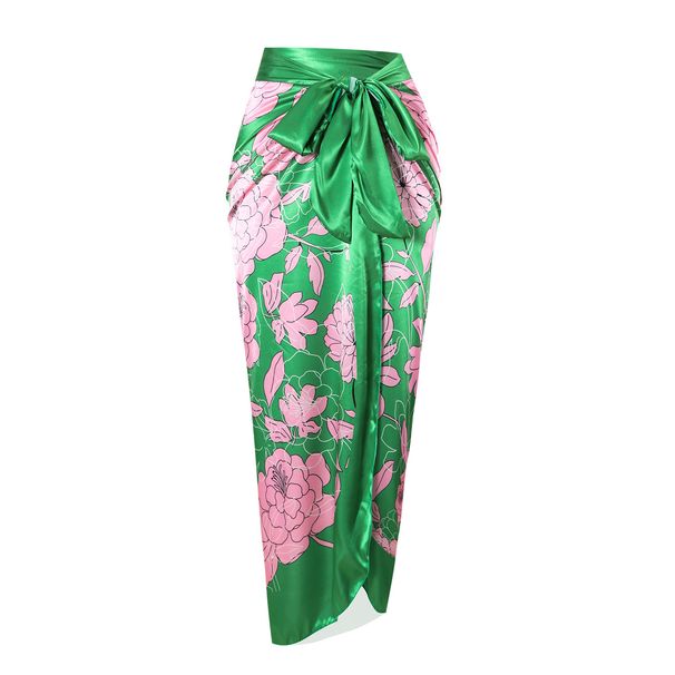 Damenbekleidung Badeanzug mit Schnürung, Print, sexy Bikini, Neckholder, geteilter Badeanzug, weiblicher Bikini_voghion.com