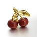 New Cherry Keychain For Women's Bags, High-Value Hanging Decoration With Glitter Crystal Fruit Pendant_voghion.com