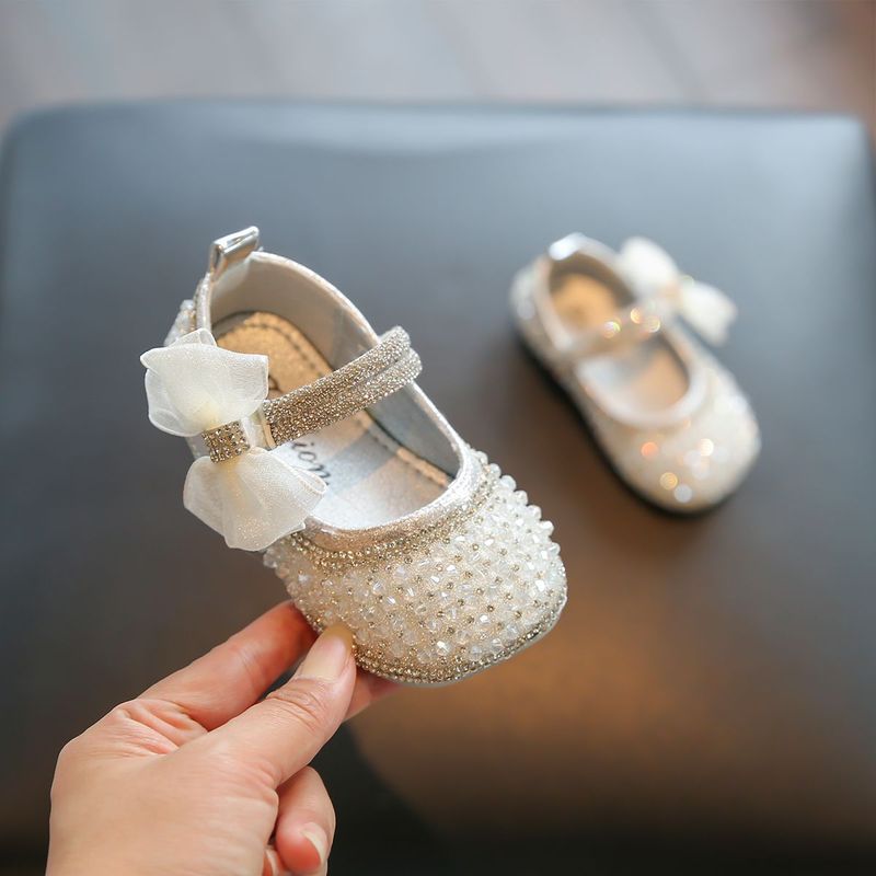 Children's Shoes Summer Single Shoes Leather Shoes Princess Shoes 1 Year Old Baby Crystal Shoes_voghion.com