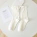Xiaohongshu Same Style All-Cotton Postpartum Anti-Odor Mid-Calf Summer Thin Spring Autumn White Ins Versatile Slouch_voghion.com