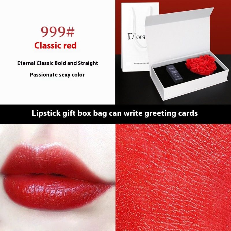 Promozione calda della nuova pillola poetica/rossetto D'orsitan 999 idratante opaco vellutato regalo di San Valentino 520_voghion.com
