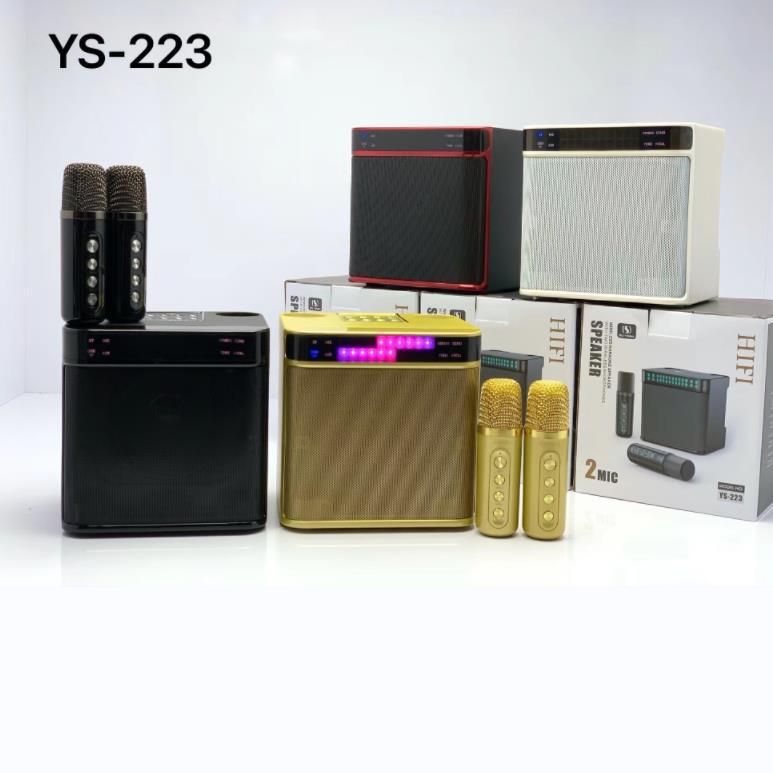Flashing light portable Bluetooth speaker YS-223 with variable sound and multiple phone connections ￥￥ Dual wireless_voghion.com