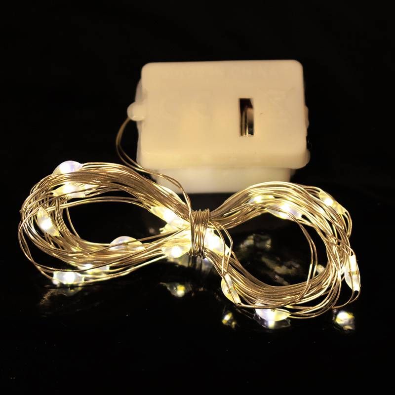 Solar-LED-Lichterkette mit Kupferdraht – Wasserdichte Sternenlichter für Camping, Blumensträuße und Geschenkboxen, 8 Modi (Warmweiß/Farbwechsel)_voghion.com