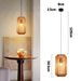 Glitzerlife Pendelleuchte 1 Flammig Esstisch Hängelampe Vintage -Pendellampe Esszimmer Hängeleuchte E27 Lange Laterne Design Hanfseil Esstischlampe Für Wohnzimmer_voghion.com