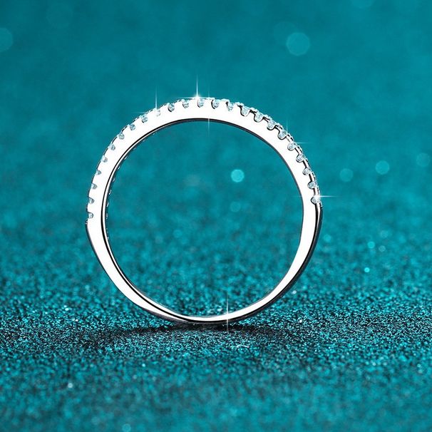 Anelli da donna con moissanite, anelli singoli, anelli impilati, anelli singoli in argento sterling S925_voghion.com