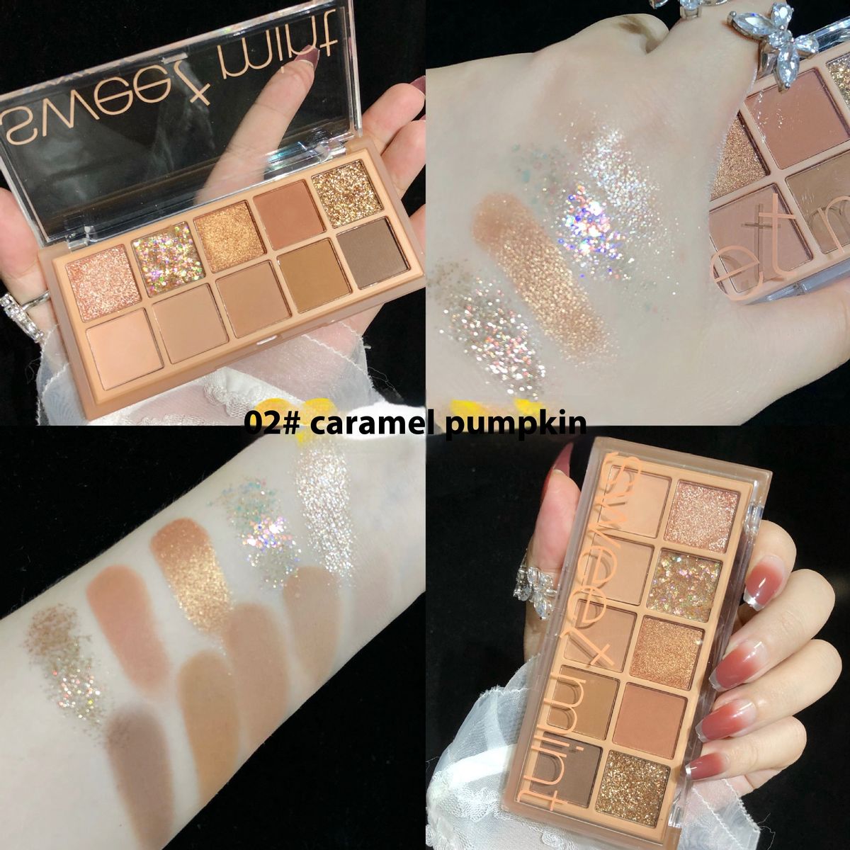Make Up Sweet Mint Ten Color Eye Shadow Plate Pearlescent Matte Fine Flash Daily Affordable Cement Big Site Eye Shadow_voghion.com