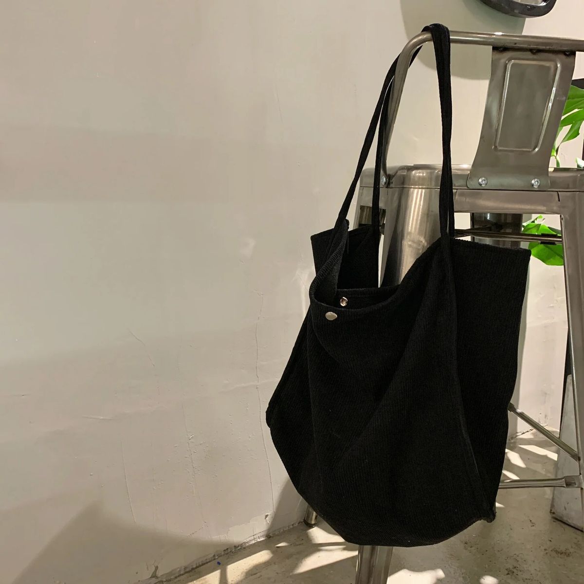 Große Cord-Schulter-Shopper-Tasche für Frauen 2023 Baumwolltuch Mode Canvas Tote Einkaufstaschen Frau Handtaschen Reisetaschen_voghion.com