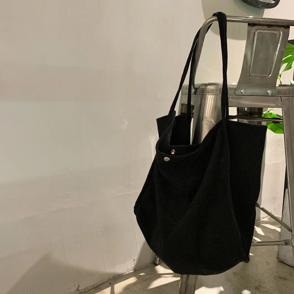 Große Cord-Schulter-Shopper-Tasche für Frauen 2023 Baumwolltuch Mode Canvas Tote Einkaufstaschen Frau Handtaschen Reisetaschen_voghion.com