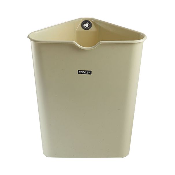 Japanese Sle Triangular Corner Wall Mounted Tra Can Home Kitchen Batoom Waste Buet No Cover Paper Basket Storage Bin_voghion.com