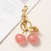 High-end Decorative Red New Keychain Cherry Backpack Charms Bag Accessories Pink_voghion.com
