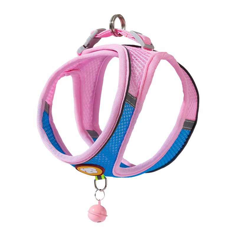 Tank Top Style For Small And Medium-sized Dogs, Bibi, Pomeranian Puppies, Chest Harness, Pet Chain, Dog Walking Leash_voghion.com