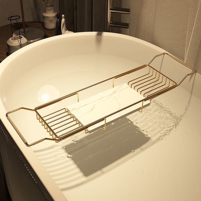 Support de rangement télescopique en acier inoxydable, simple et moderne, pour téléphone, pour baignoire d'hôtel, de luxe, doré_voghion.com