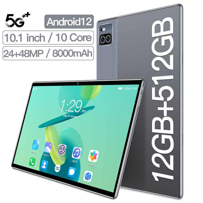 ​​X101 Android Tablet 10.1 Inch, 4G LTE Dual SIM, Octa-Core Processor, 16GB Storage, IPS Screen, GPS, Bluetooth, Metal Body (Black/Navy Blue/Gold)​_voghion.com