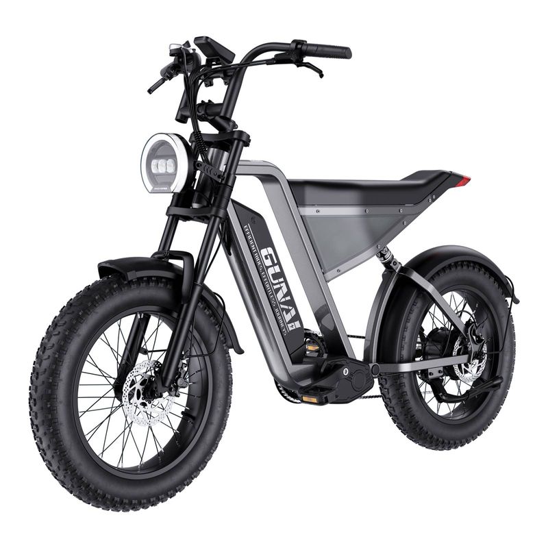 GUNAI-Y 1000W Elektrikli Bisiklet 100KM Kilometre 20*4 İnç Şişman Lastikli Elektrikli Bisiklet 60KM/S 48V 18AH Akü 7 Hızlı Dağ Yetişkin Bisikleti, Hidrolik Disk Fren_voghion.com