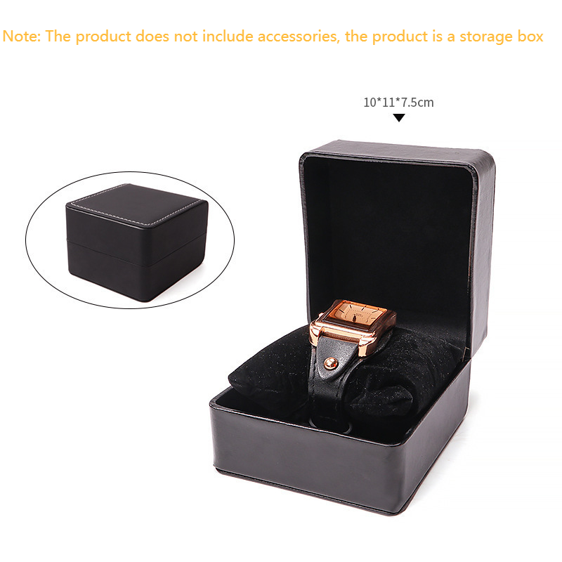 Watch Storage Box Pu Leather Watch Box Watch Display Storage Box Leather Watch Packaging Box Clamshell Watch Box_voghion.com