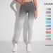 Damenbekleidung Hängende Farbverlauf-Yogahose Yoga-Kleidung Hohe Taille Hüftstrumpfhose Fitnesshose Damenoberbekleidung_voghion.com