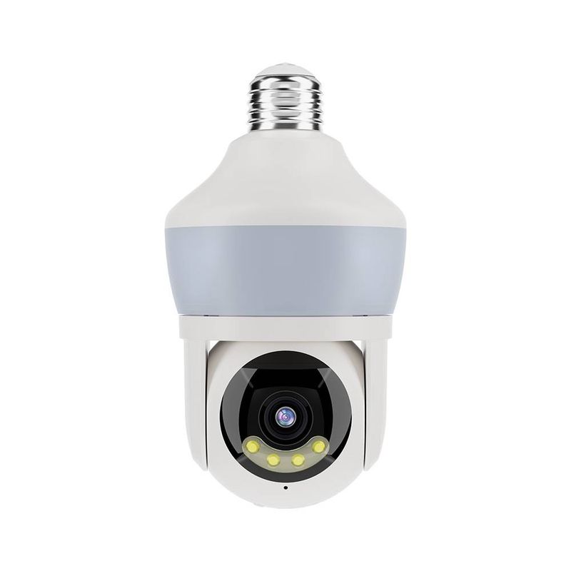 Smart AI Lighting Bulb Surveillance Camera With HD Night Vision, Voice Intercom And WiFi Monitoring_voghion.com