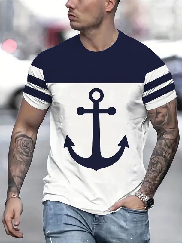 3D Digital Print Men's T-Shirt - Summer Fashion Short Sleeve Tee_voghion.com