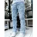 E15E Herren Stacked Jeans Fit Zerrissene Destroyed Gerade Jeanshose Vintage Hip Hop Hose Streetwear 240415_voghion.com