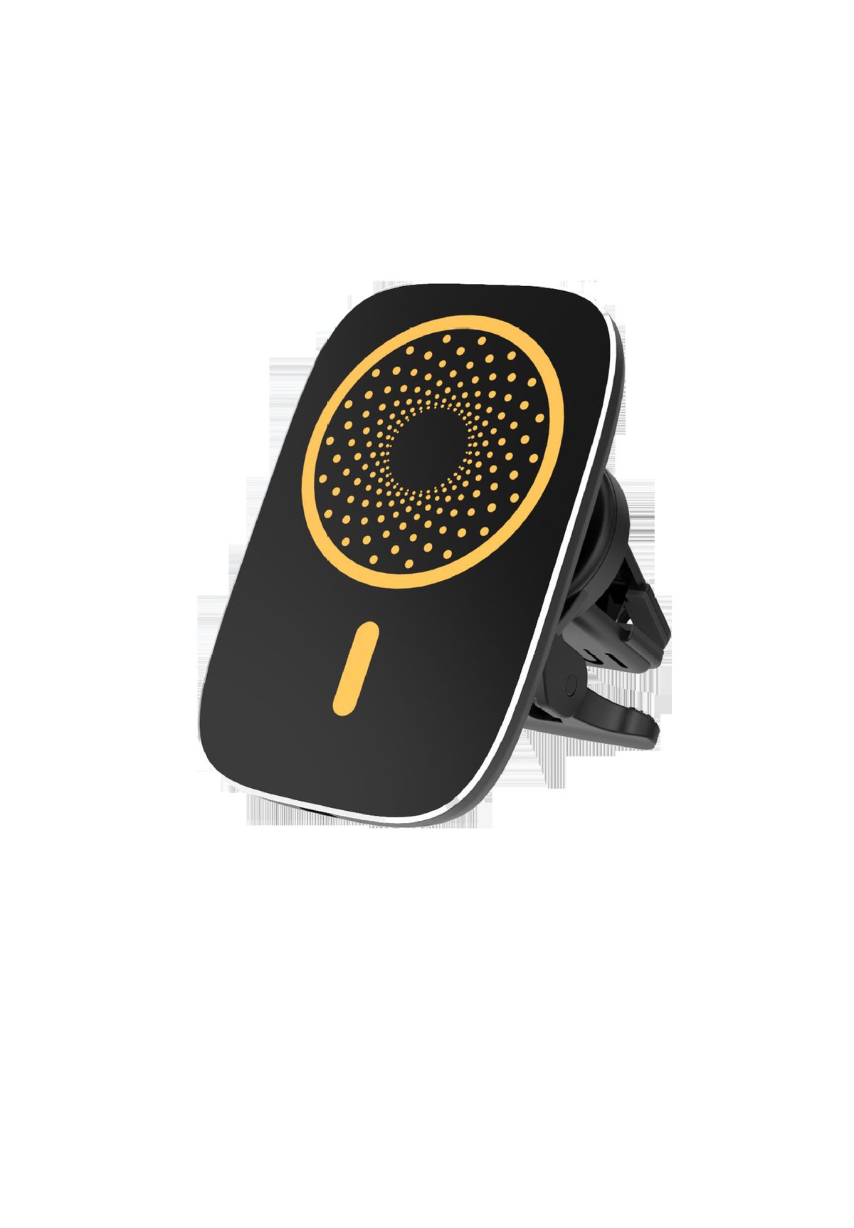 Nytt D26 trådlöst stativ 15W snabbladdning magnetisk bil Lämplig för Apple Phone_voghion.com