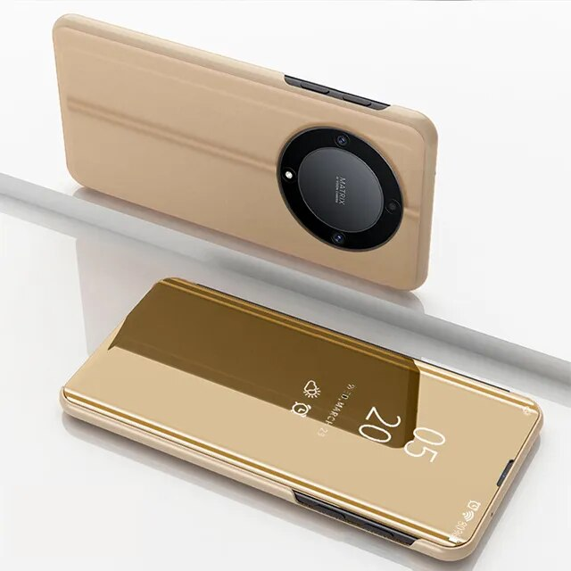 Magic 5 Case 360 Full Protection Flip Mirror Stand Phone Shell Funda For Honor X8 X7 X9 X9A 10 50 Lite 70 Cover_voghion.com