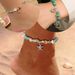Türkis Muschel Muschel Strand Seestern Perle Boho Fußkettchen_voghion.com