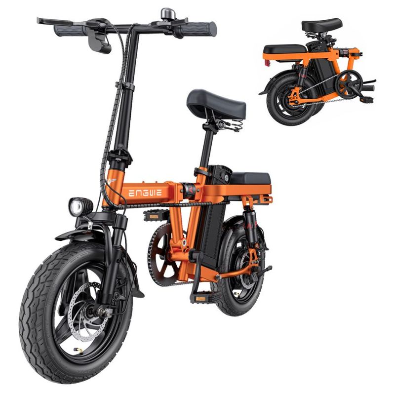 ENGWE T14 bicicleta eléctrica 250W motor Brushless 48 v10ah batería de litio Adulto lega di alluminio E-Bike Mini bicicleta eléctrica pieghevole_voghion.com