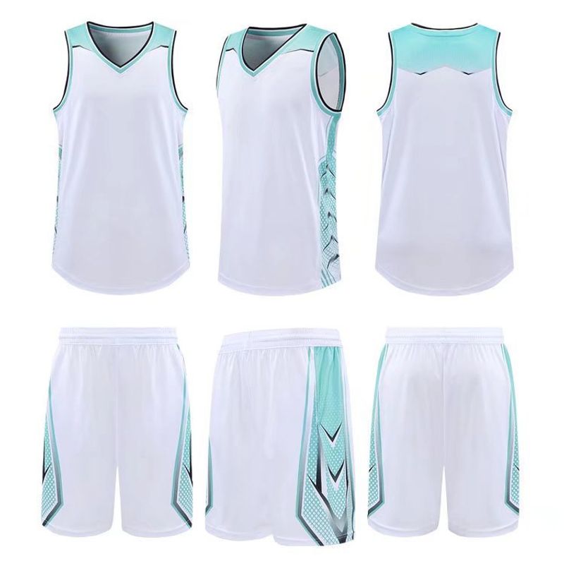 Basketballanzug-Set, Herren-Trikot mit Aufdruck und Schriftzug, College-Sport-Wettkampf-Trainingsanzug, Tanktop, Team_voghion.com