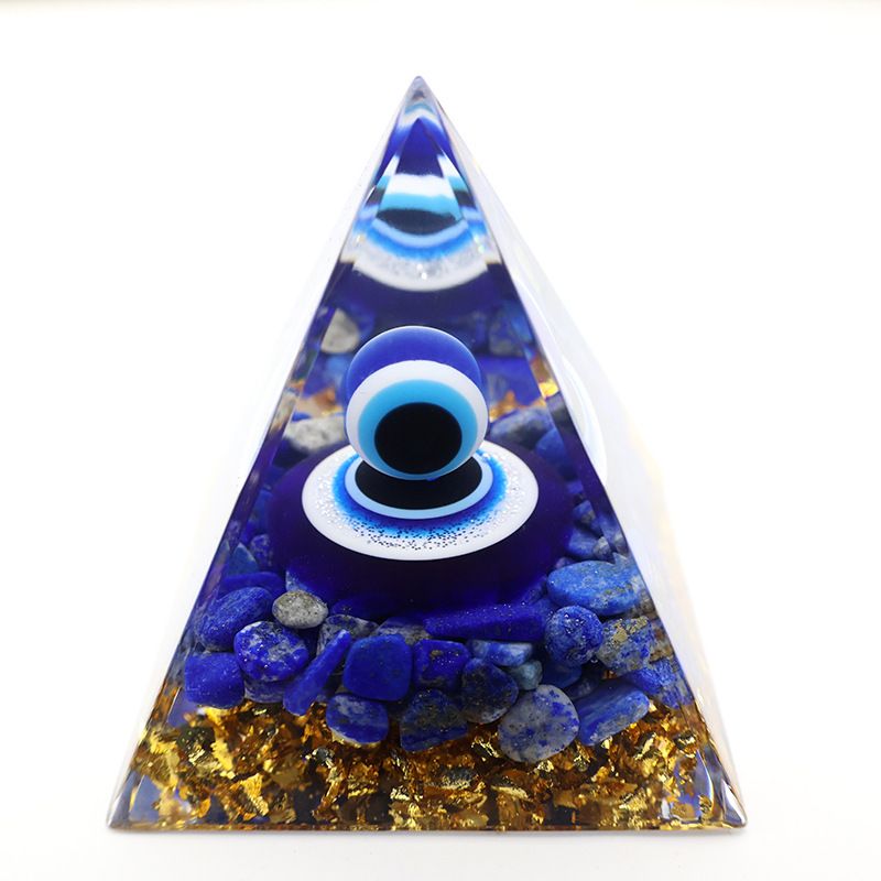 Decorazione per la casa in resina epossidica super resistente con piramide di cristallo_voghion.com