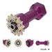 Motorcycle Aluminum Alloy Mid-Axis Conversion Kit - Lightweight & Durable Upgrade For Enhanced Performance (14x6x6cm, Black/Purple)_voghion.com
