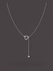 S Pure Silver Double Circle Tassel Necklace For Women, High-End Design, Non-Fading In Shower, Niche Style, Elegant And_voghion.com