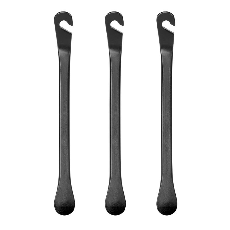 Black metal bicycle outer pry bar, mountain bike tire disassembly tool, riding equipment_voghion.com
