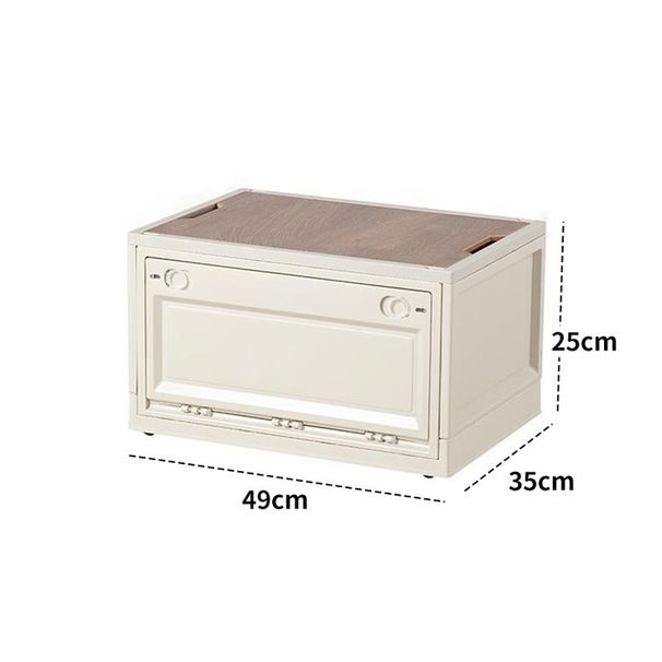 Outdoor Camping Side Opening Storage Box Camping Car Storage Box Foldable Car Trunk Wooden Cover Storage Box_voghion.com