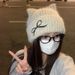 Sweet Cute Cat Ear Knitted For Women 2024 New Autumn Winter Warm Wool Hat Large Head Circumference_voghion.com