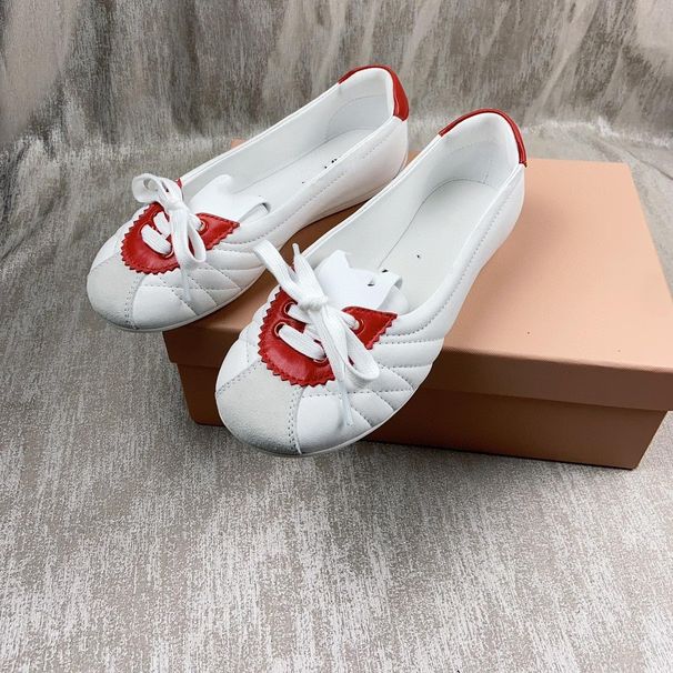 Ballett-Stil, Schnürschuh mit flacher Sohle, 2024 Frühjahr, neue Farbblockierung, leichte Mund-Außenbekleidung, Mary Jane Ballett-Einzelschuhe_voghion.com