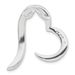 Sterling Silver Stellux Crystal Open Heart Slide Pendant_voghion.com