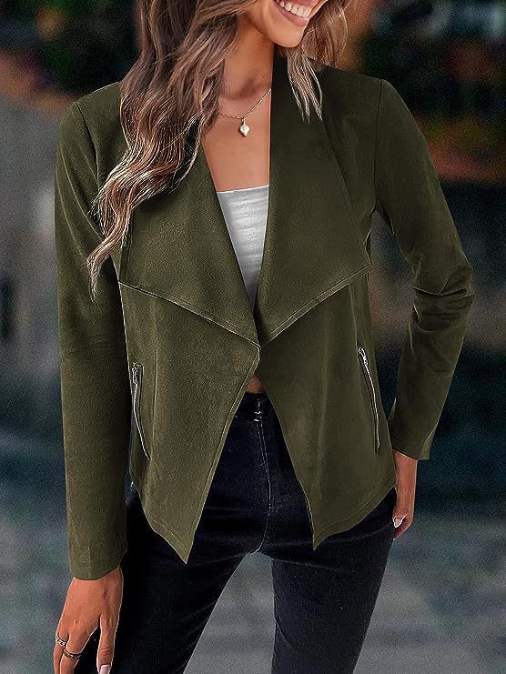 Női ruházat felsőkabát női INS divatos lezser szarvasbőr rövid kabát_voghion.com