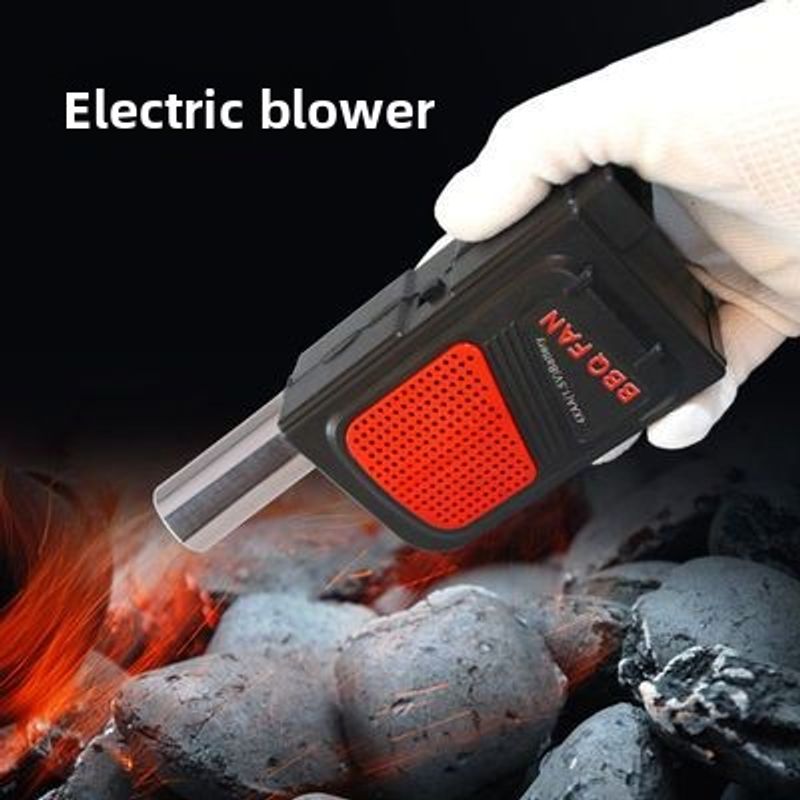 Powerful Fan For Barbecue, Portable Electric Fan, Charcoal Generator, Rechargeable, Flame Aid, Househd Outdoor Fire_voghion.com