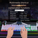 Silent Mechanical Feel Computer Gaming Laptop Office USB Keyboard And Mouse Set Wired Character Lighting_voghion.com