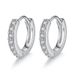 High-End Sense Hoop S Silver Needle Shiny Light Luxury Ear Buckle Temperament Trendy Women's Sweet Inlaid Diamond Circle_voghion.com