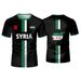 Syria Football T-Shirt Summer Sports Breathable Quick-drying Men's Tops Syrian Flag Map Print Short Sleeve Jersey Kid's Clothes_voghion.com