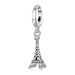 Eiffel Tower Pendant Charm Sterling Silver Charm,SCC3035_voghion.com