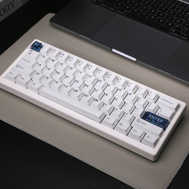 Teclado mecânico de três modos QK61 V2 VIA/QMK sem fio Bluetooth com estrutura de vedação Teclado mecânico_voghion.com