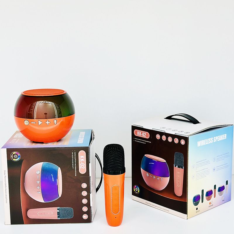 Microfono Bluetooth wireless, subwoofer ad alto volume K-song, piccolo altoparlante portatile per esterni e domestici wireless di alta qualità_voghion.com