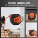 Retractable Air Hose Reel, 3/8 IN X 50 FT Hybrid Air Hose Max 300PSI, Air Compressor Hose Reel With 5 Ft Lead In, Ceiling / Wall Mount Enclosed Air_voghion.com