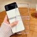 Clear For Galaxy Flip 6 5 4 3 Samsung Z Flip5 Flip4 Flip3 5G Folding Transparent PC Hard Phone Case Cover_voghion.com