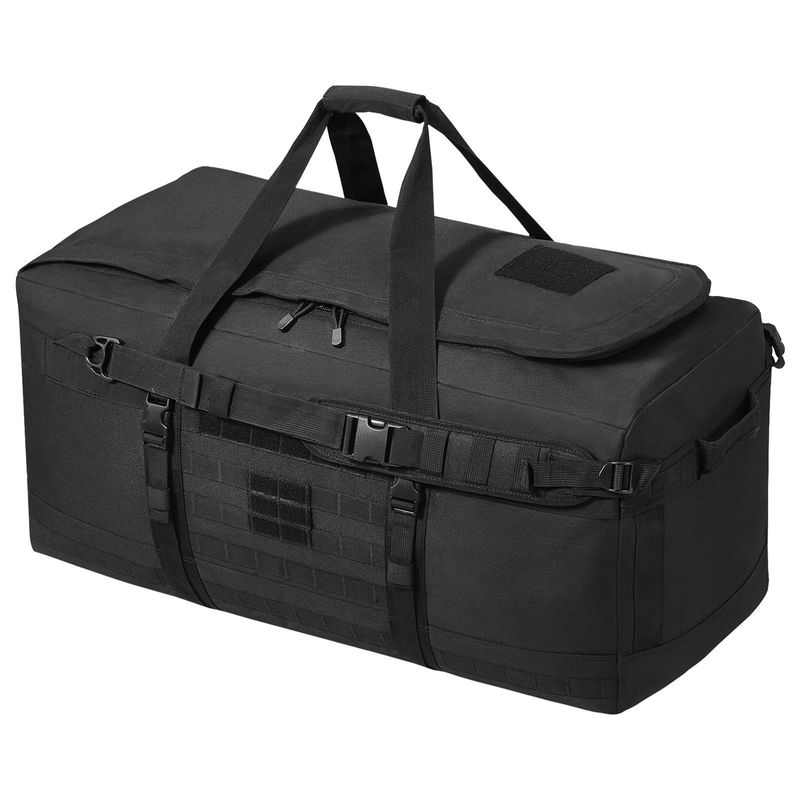 Tactical Duffle Bag 100L Gym Bag Duffle With Molle Design And Multi-mesh Bag, For Workouts, Cycling, Gym Sessions, Beach Trips, Swimming Pools, Hunting, Hiking, Camping, And Many Outdoor Activities_voghion.com