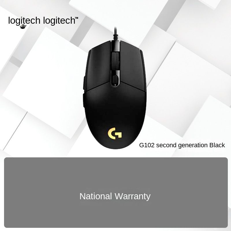 Original Logitech G102 Light Sync Wired Gaming Mouse With Customizable RGB Lighting, 6 Programmable Buttons, Gaming_voghion.com